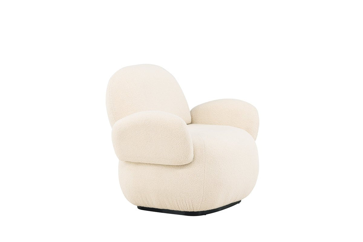 Fauteuil Salzburg - met beige chenille bekleding