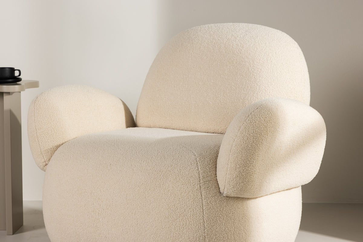 Fauteuil Salzburg - met beige chenille bekleding