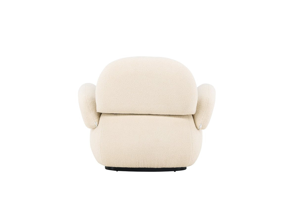 Fauteuil Salzburg - met beige chenille bekleding