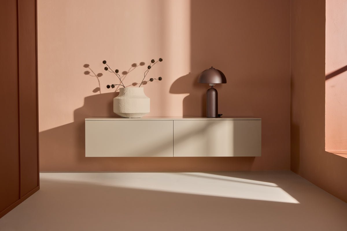 TV-Lowboard Valerio – Minimalistische elegantie in Beige