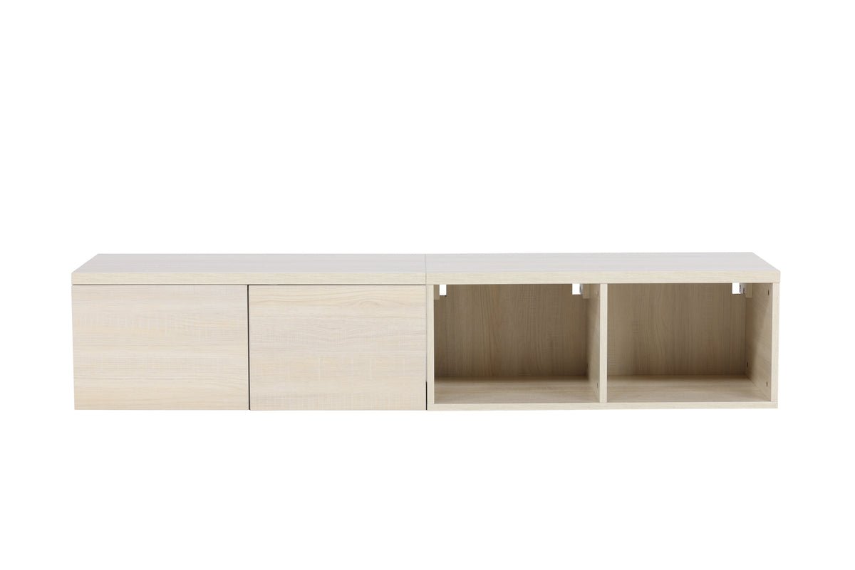 TV-Lowboard Skagen Whitewash – Licht Scandinavisch Ontwerp