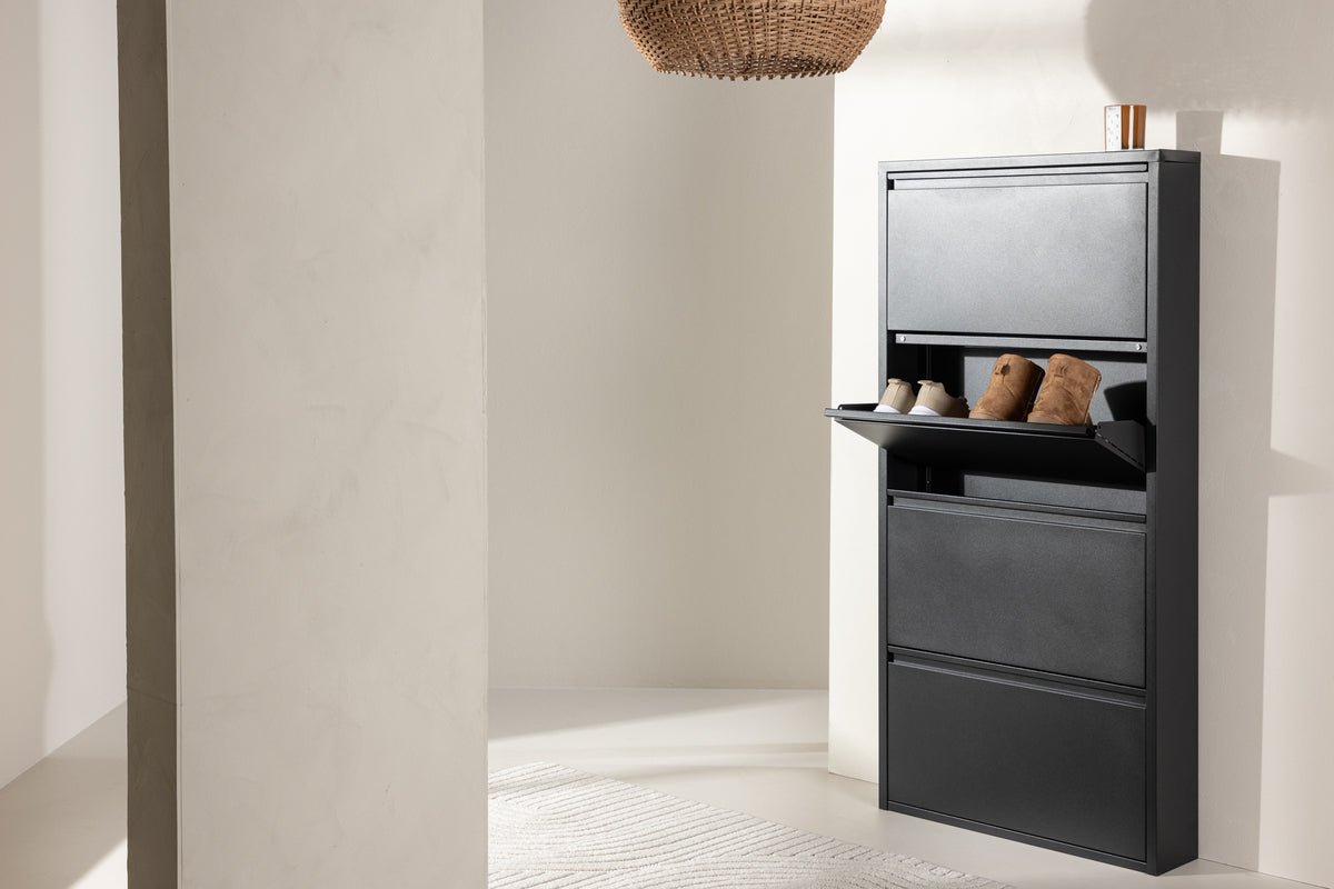 Schoenenrek Arvani – Zwart, Modern Minimalistisch