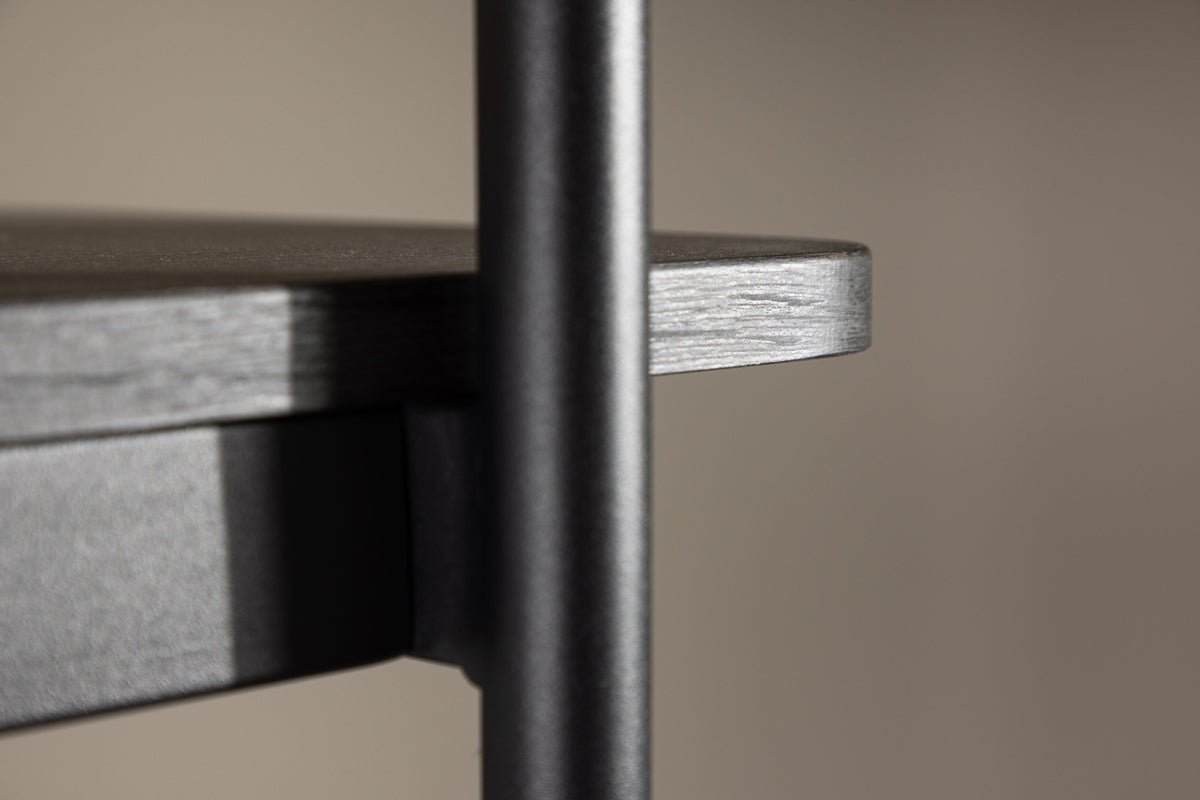 Regal Heim – hoog staand rek in Whitewash met 5 planken