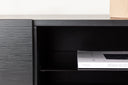 Designer TV-Lowboard Avento – Zwart, Mat, met Middenpoot