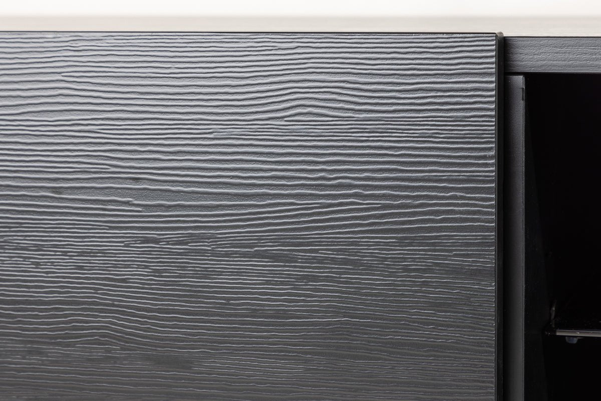 Designer TV-Lowboard Avento – Zwart, Mat, met Middenpoot