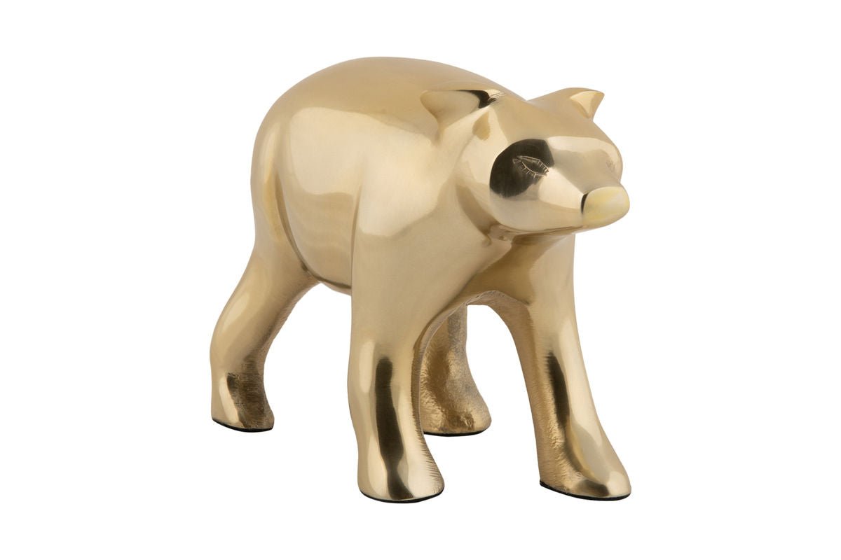 Beeld "Grizzly" – Metaal in goudlook