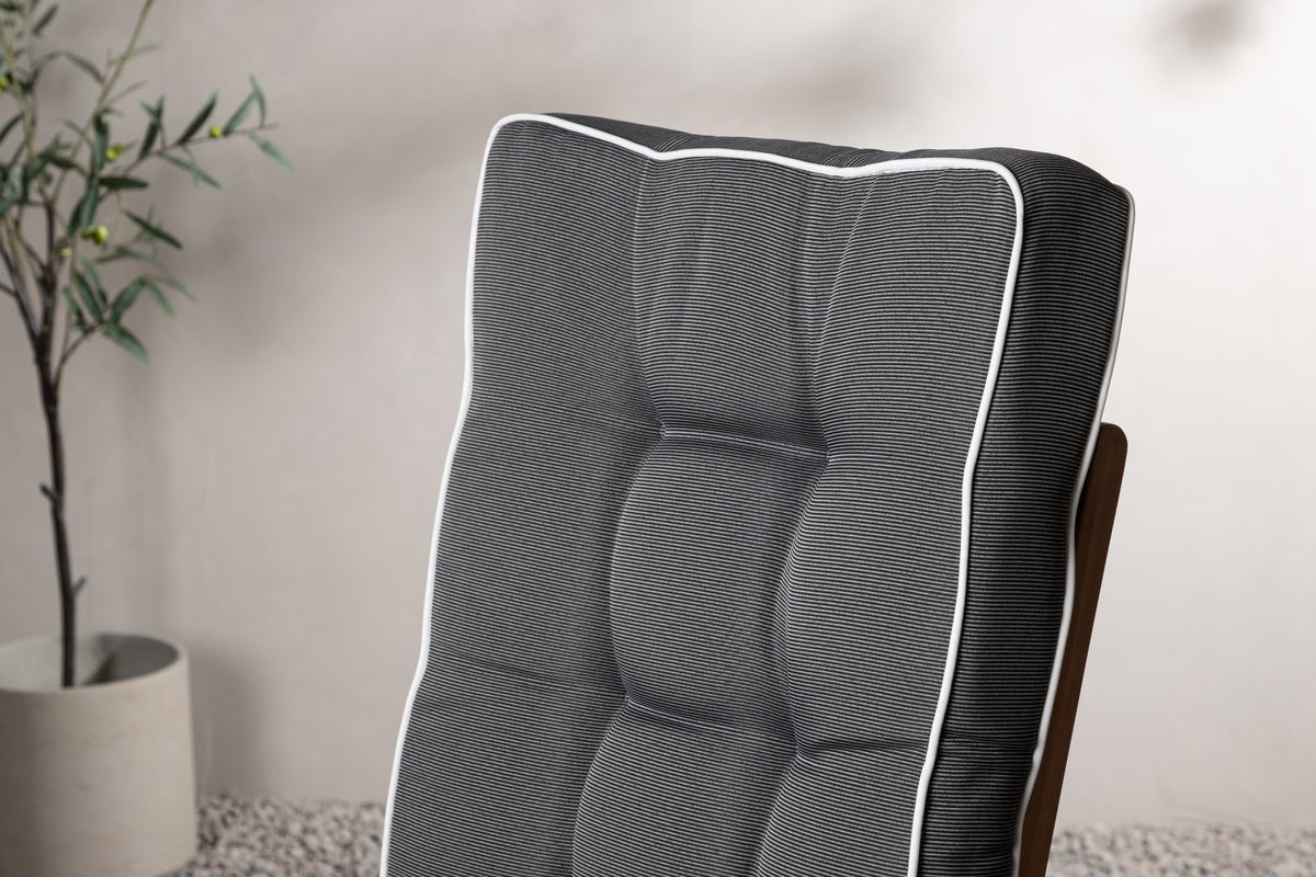 Garten 3-delige set - Stoelkussen Jill van polyester, Donkergrijs