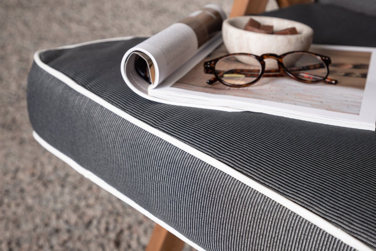 Garten 3-delige set - Stoelkussen Jill van polyester, Donkergrijs