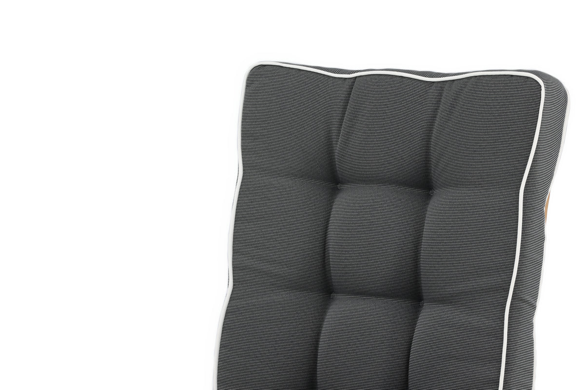 Garten 3-delige set - Stoelkussen Jill van polyester, Donkergrijs