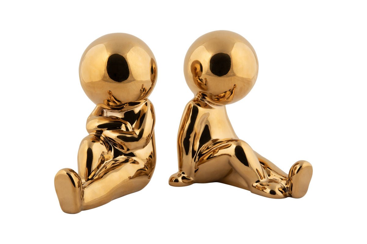 Boekensteun Lunvia - van keramiek / zittend duo