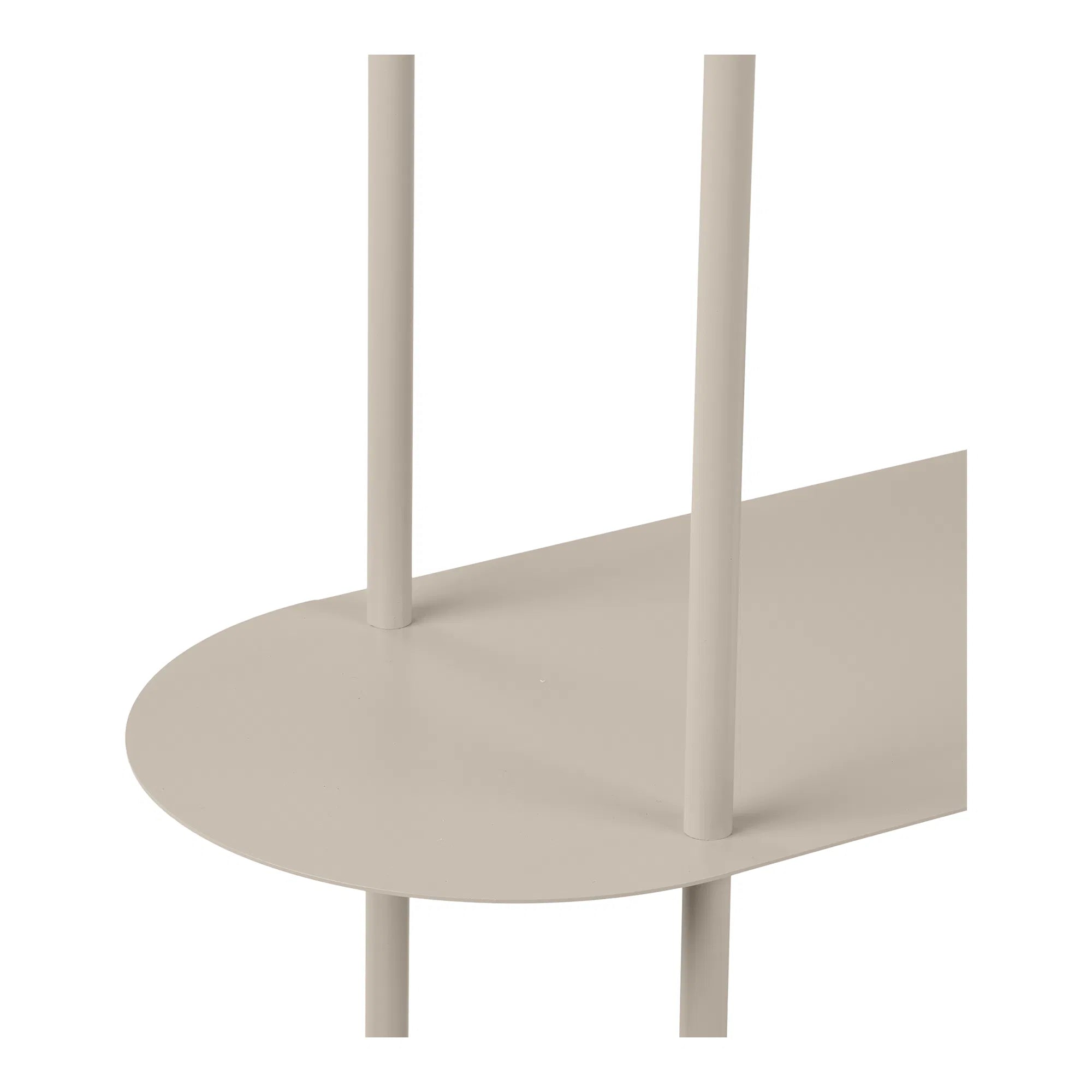 Staand rek Osmira – van Metaal in zandkleur