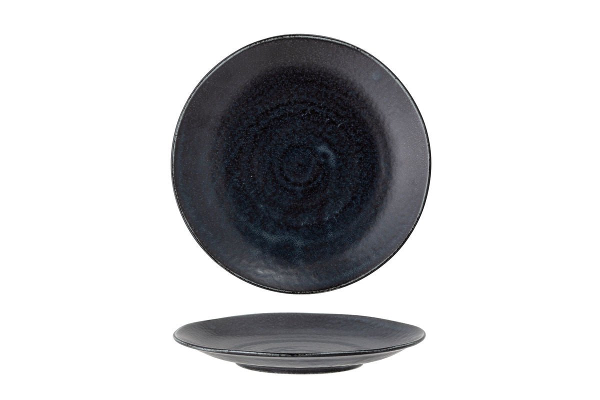 Teller Kaito – Zwart porselein in Japanse stijl