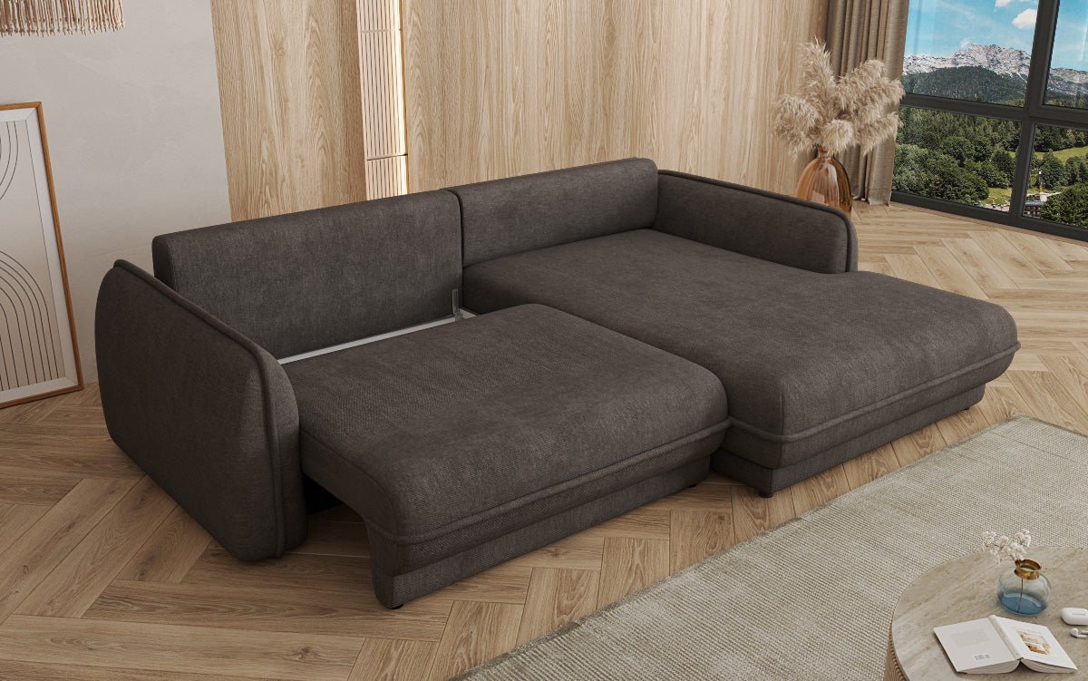Designer Sofa Mojave II Stof met slaapfunctie en opbergruimte
