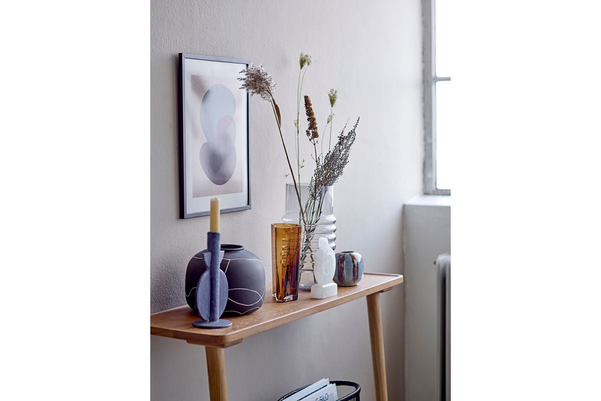 Decoratieve vaas „Virela“ – Zwarte terracotta