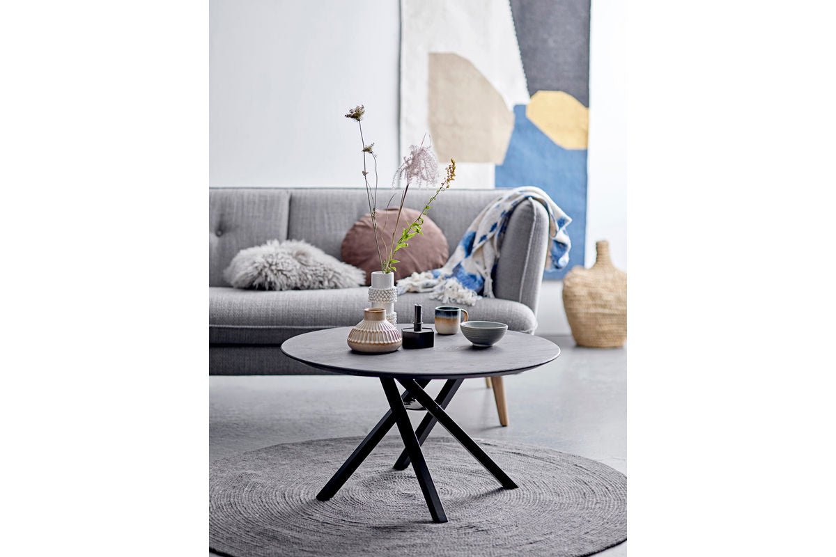 Vaas "Snow" - witte steengoedvaas