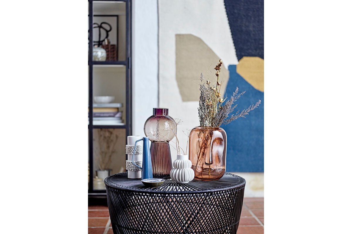 Vaas "Snow" - witte steengoedvaas