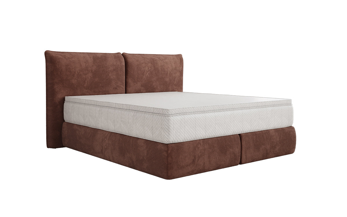 Boxspringbed Pillo in Ribstof
