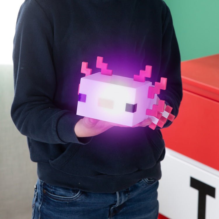 Minecraft LED-tafellamp „Axolotl“ – met accu & USB-C