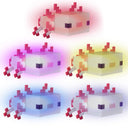 Minecraft led-tafellamp Axolotl – met accu & USB-C