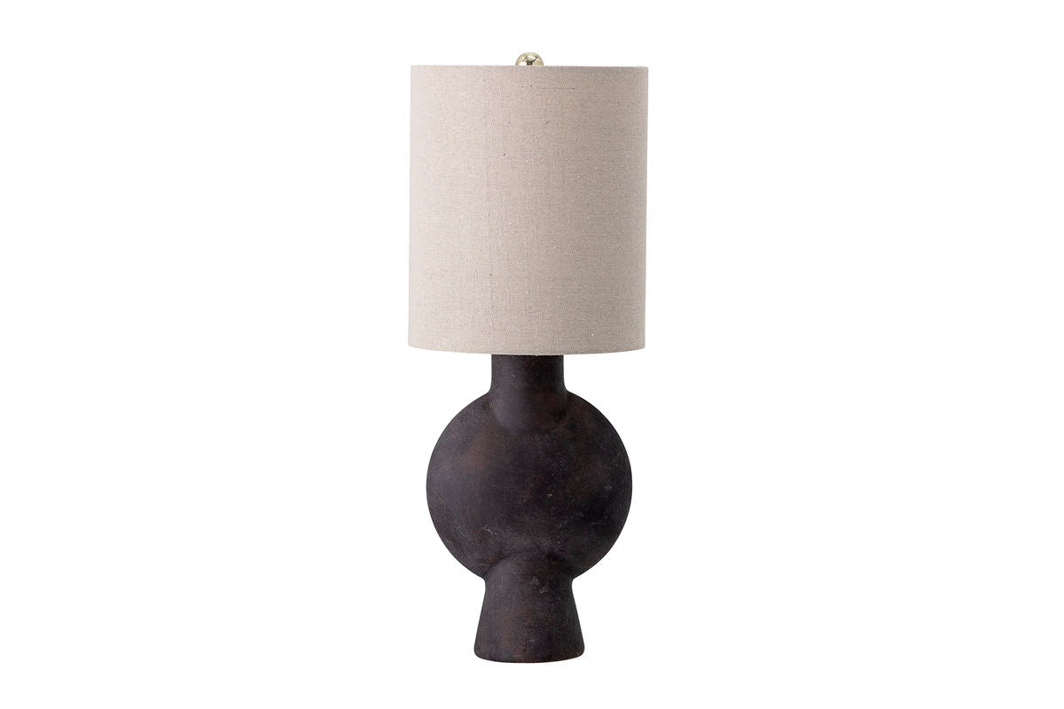 Tafellamp Savage - mat zwarte terracotta lamp