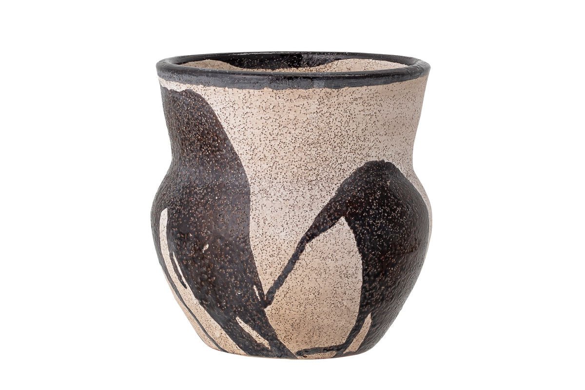 Deko-bloempot Arosa – Handgemaakt design in Zwart