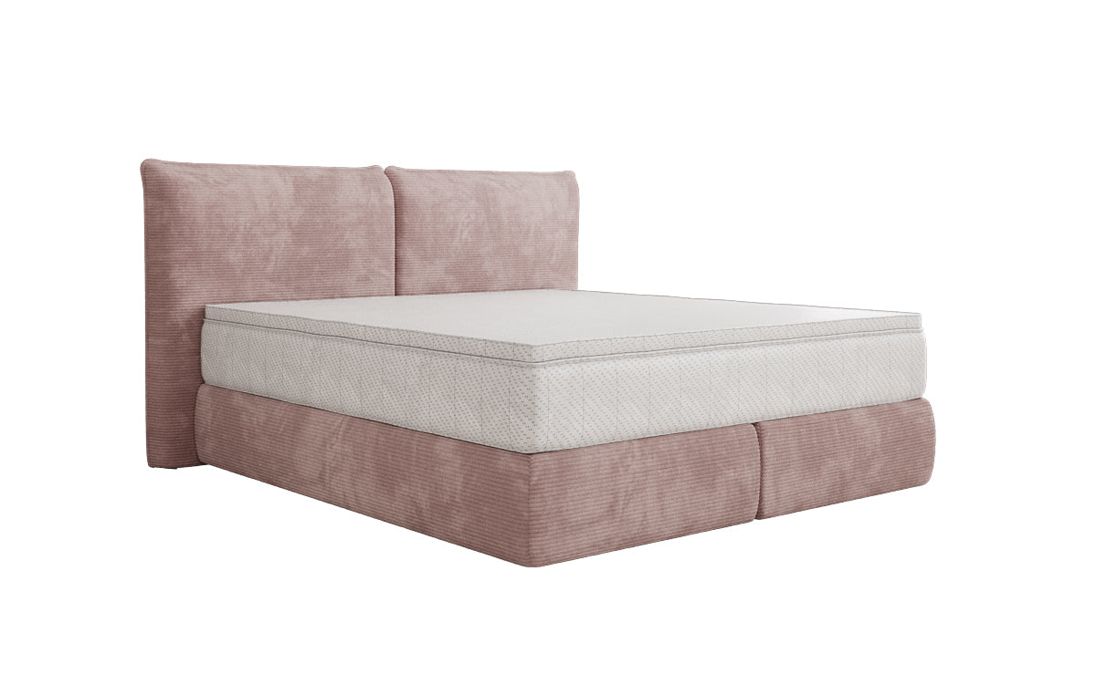 Boxspringbed Pillo in Ribstof