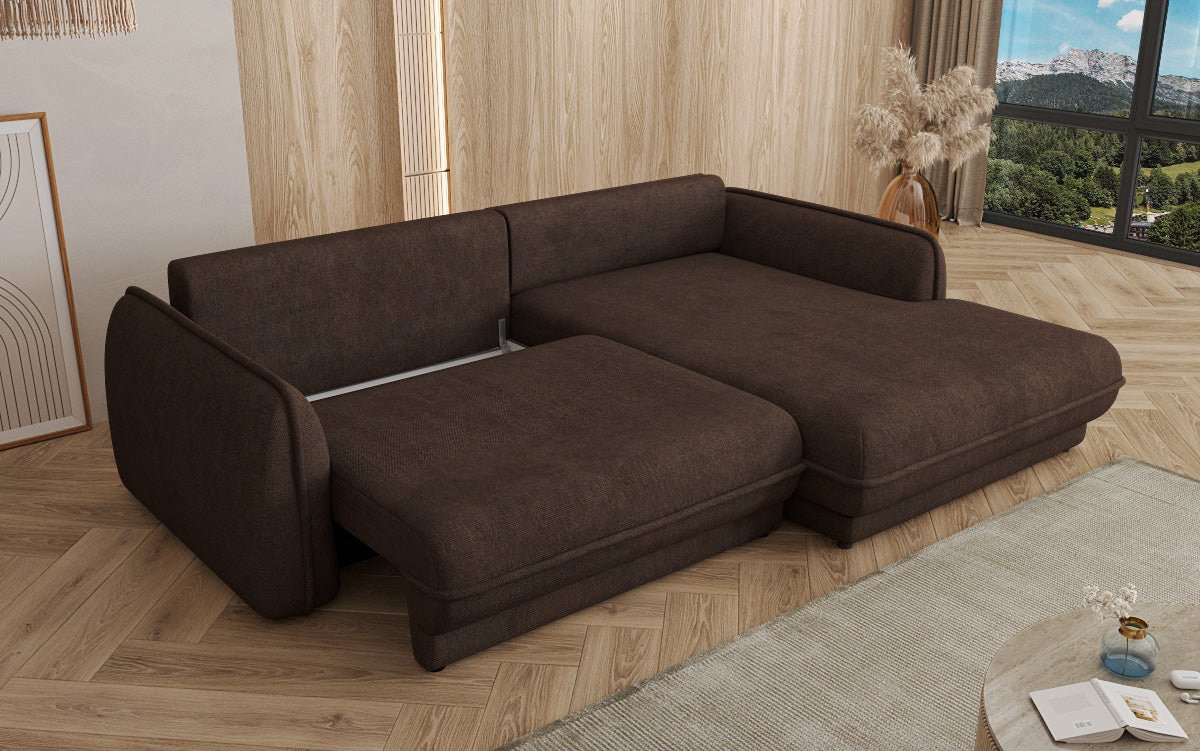 Designer Sofa Mojave II Stof met slaapfunctie en opbergruimte