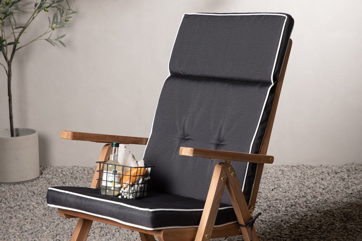 Tuin Stoelkussen Cosy - van Polyester Grijs