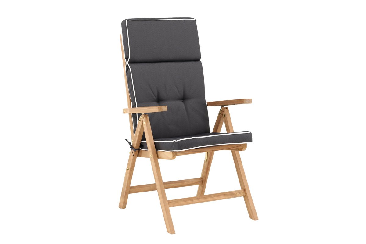 Tuin Stoelkussen Cosy - van Polyester Grijs