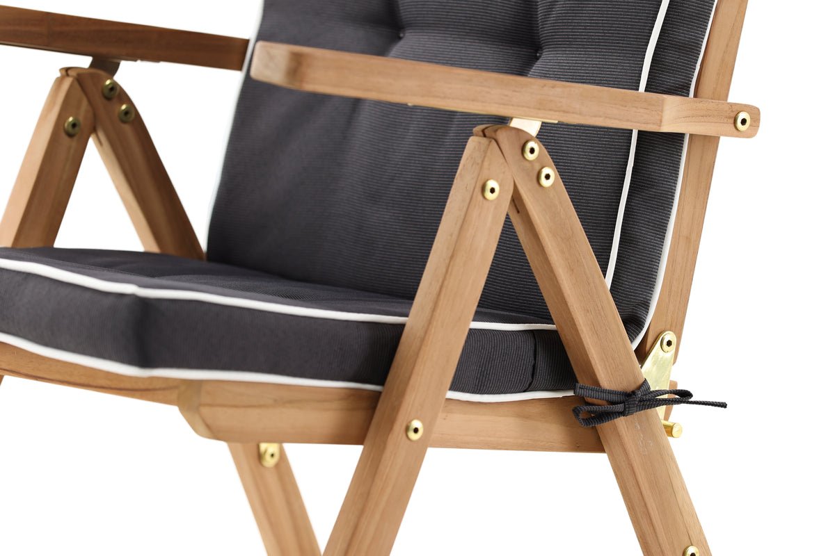 Tuin Stoelkussen Cosy - van Polyester Grijs