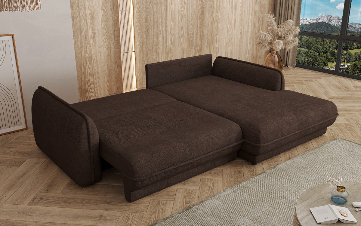 Designer Sofa Mojave II Stof met slaapfunctie en opbergruimte