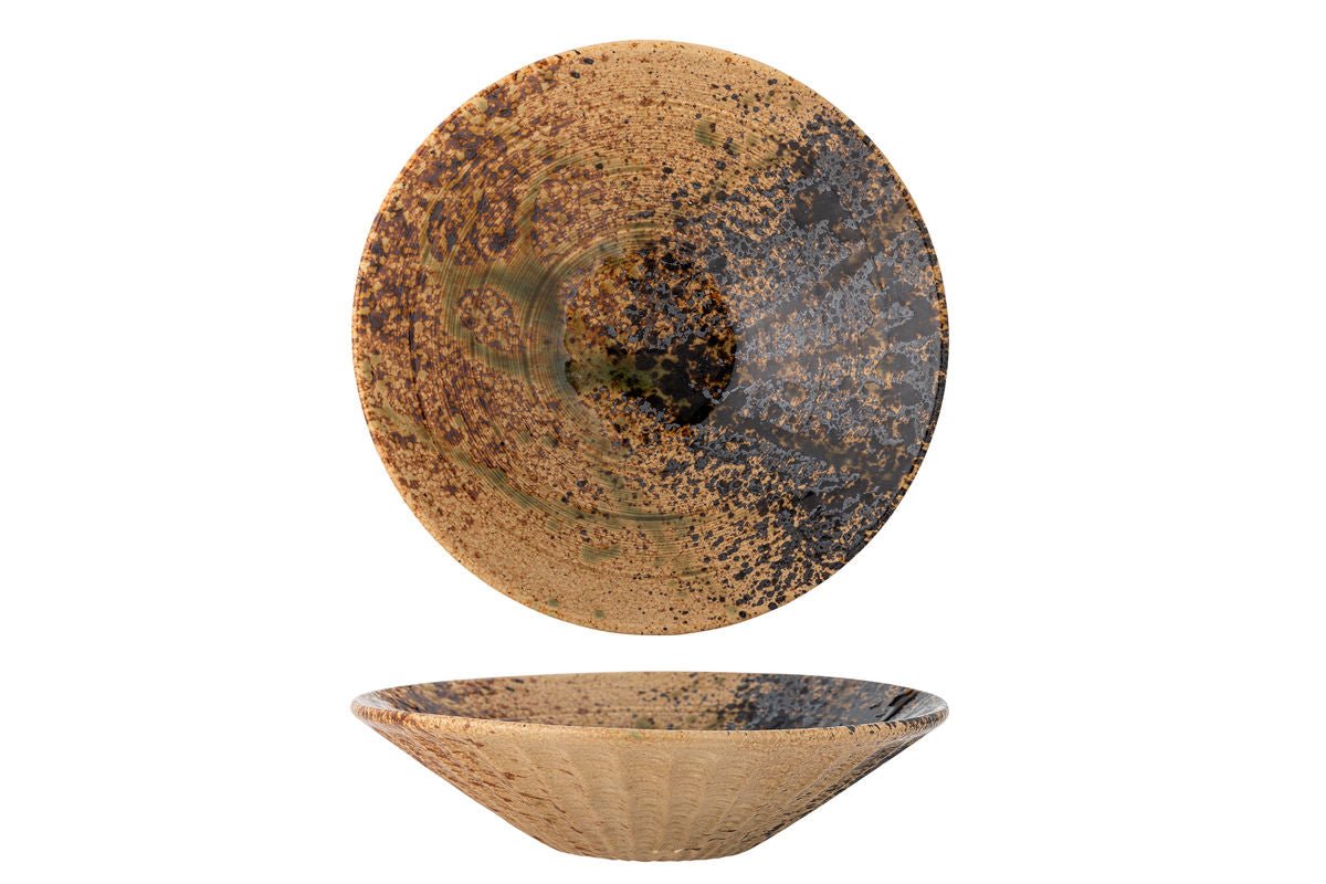 Serveerschaal Oria – steengoed met reactieve glazuur