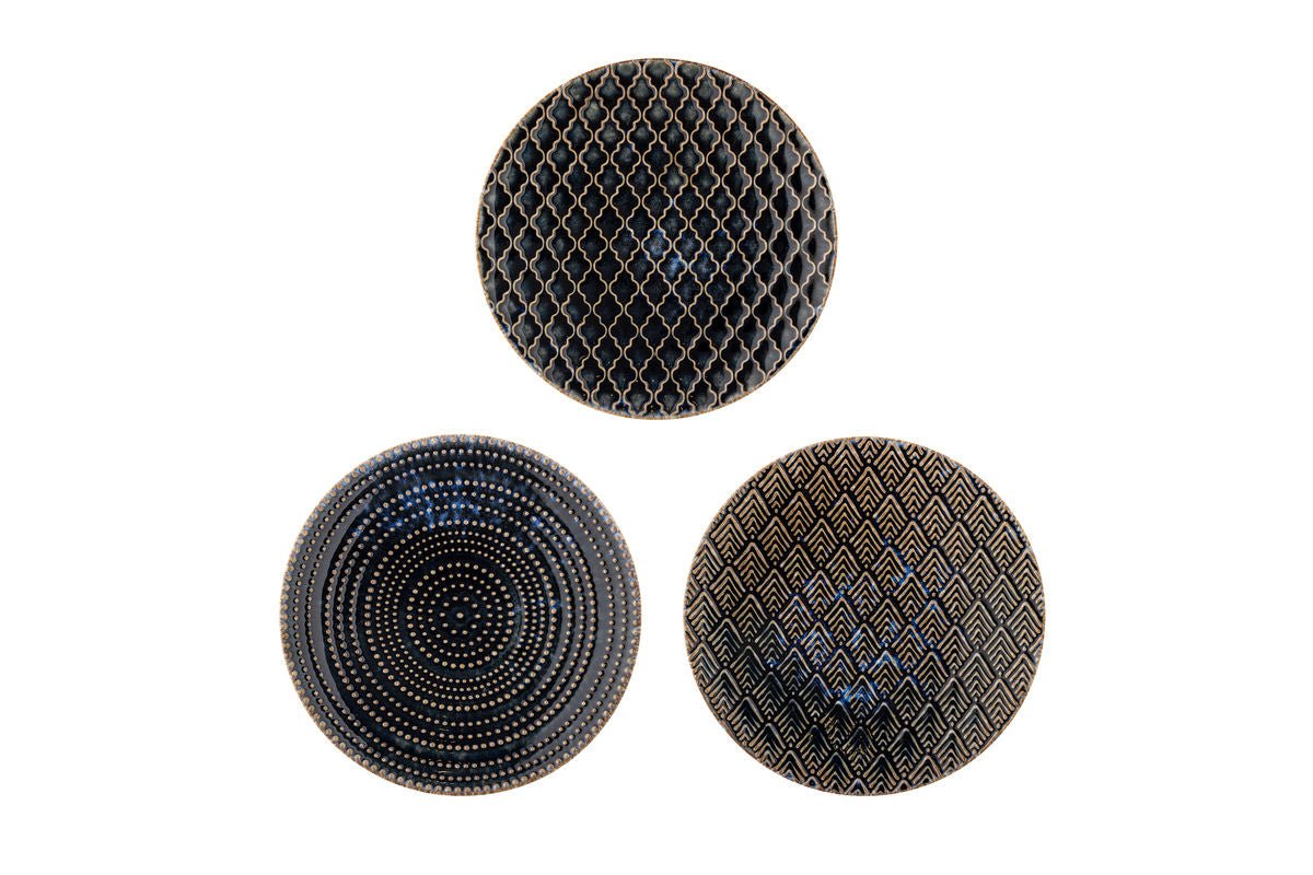 Teller Forma - vervaardigd uit steengoed, set van 3