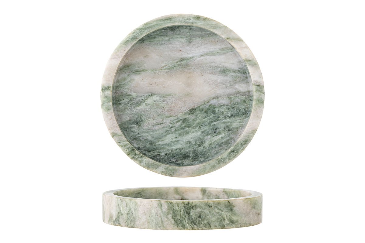 Dienblad Daphne – Groene marmer met natuurlijke elegantie