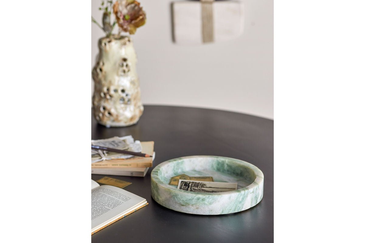Dienblad Daphne – Groene marmer met natuurlijke elegantie