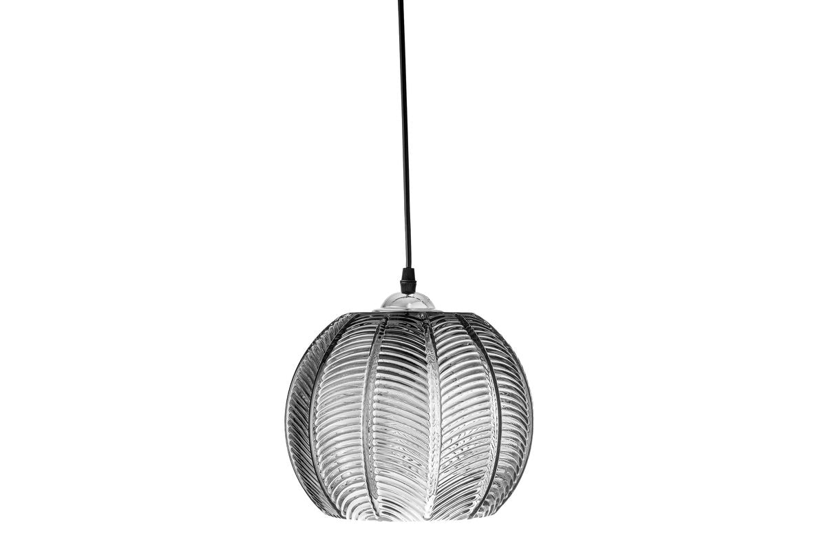Hanglamp „Silvertwist“ – met glasstructuur