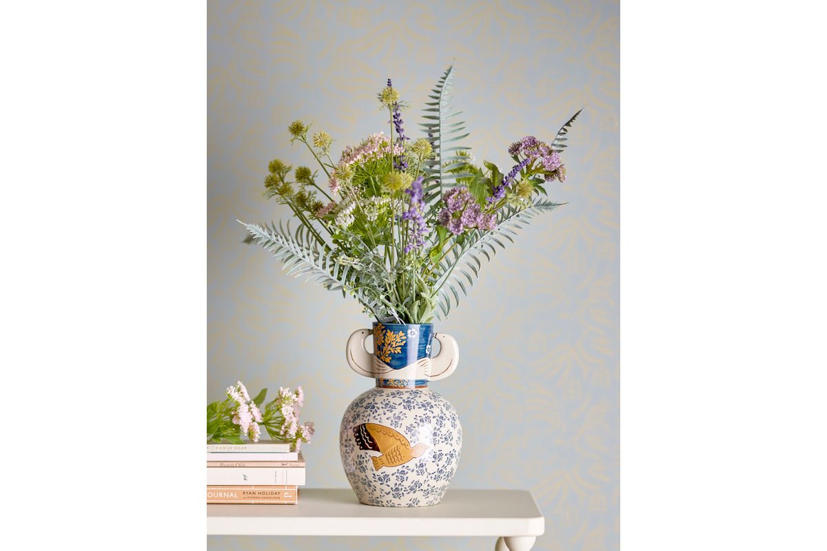 Vaas „Granny“ – steengoed met schildering