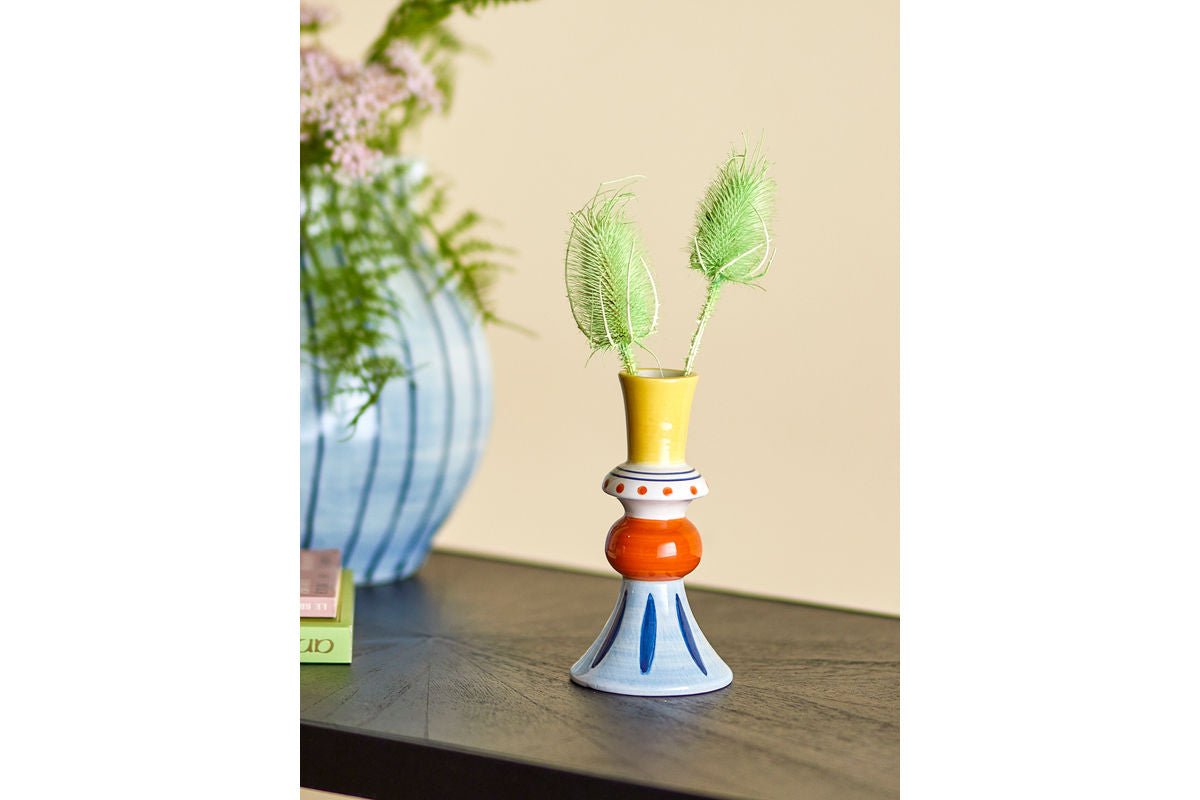 Vaas "Kalibri" - kleurrijke stenen vaas