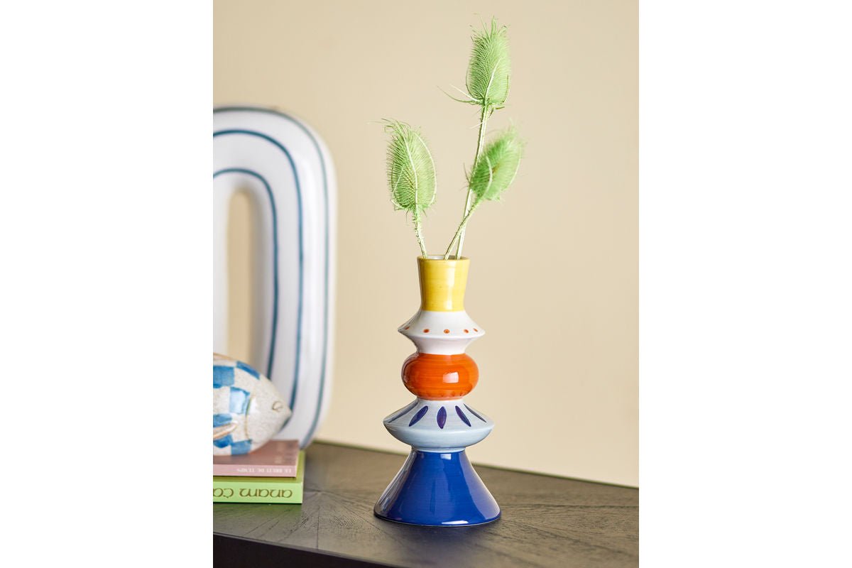 Vaas Lio - Gekleurd, van steengoed