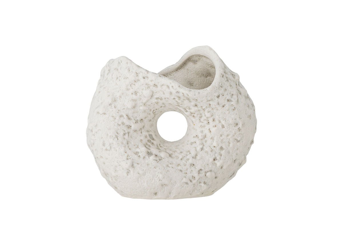 Vaas Lillet - Wit, van steengoed