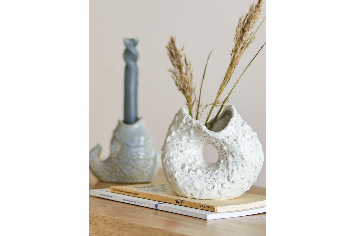 Vaas Lillet - Wit, van steengoed