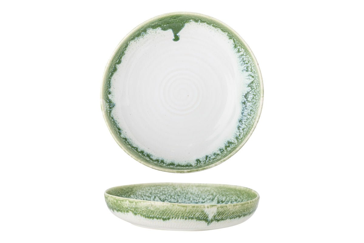 Serveerschaal Vellin – van steengoed met reactieve glazuur