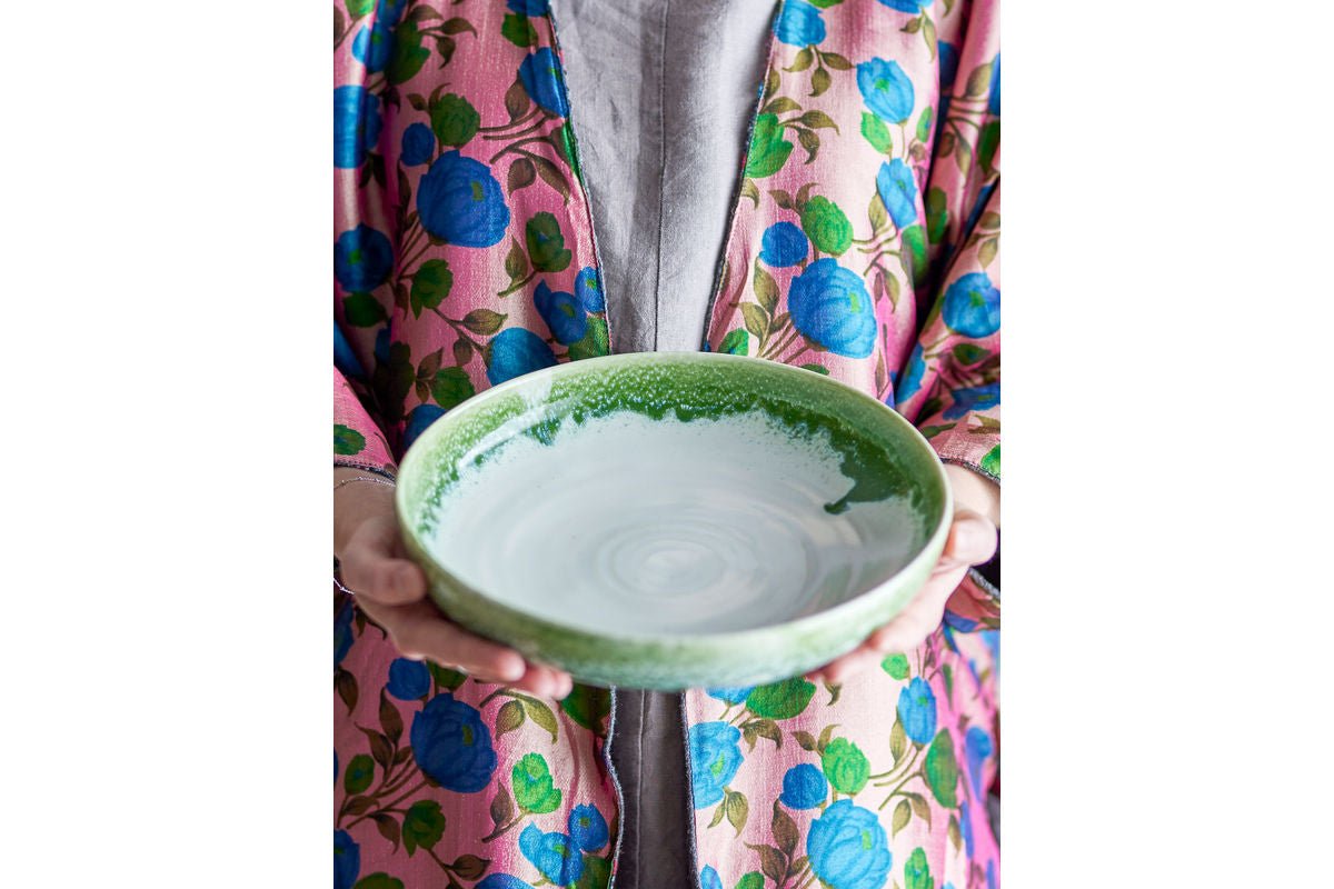 Serveerschaal Vellin – van steengoed met reactieve glazuur