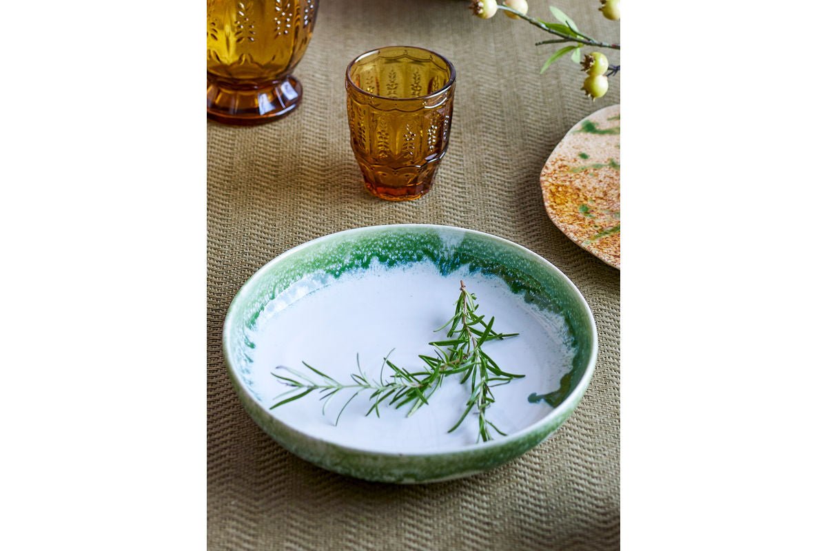 Serveerschaal Vellin – van steengoed met reactieve glazuur