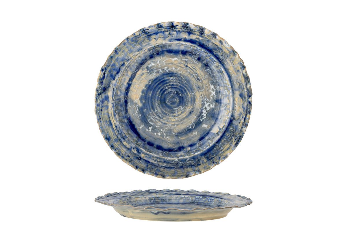 Serveerschaal Aluna – van steengoed met reactieve glazuur