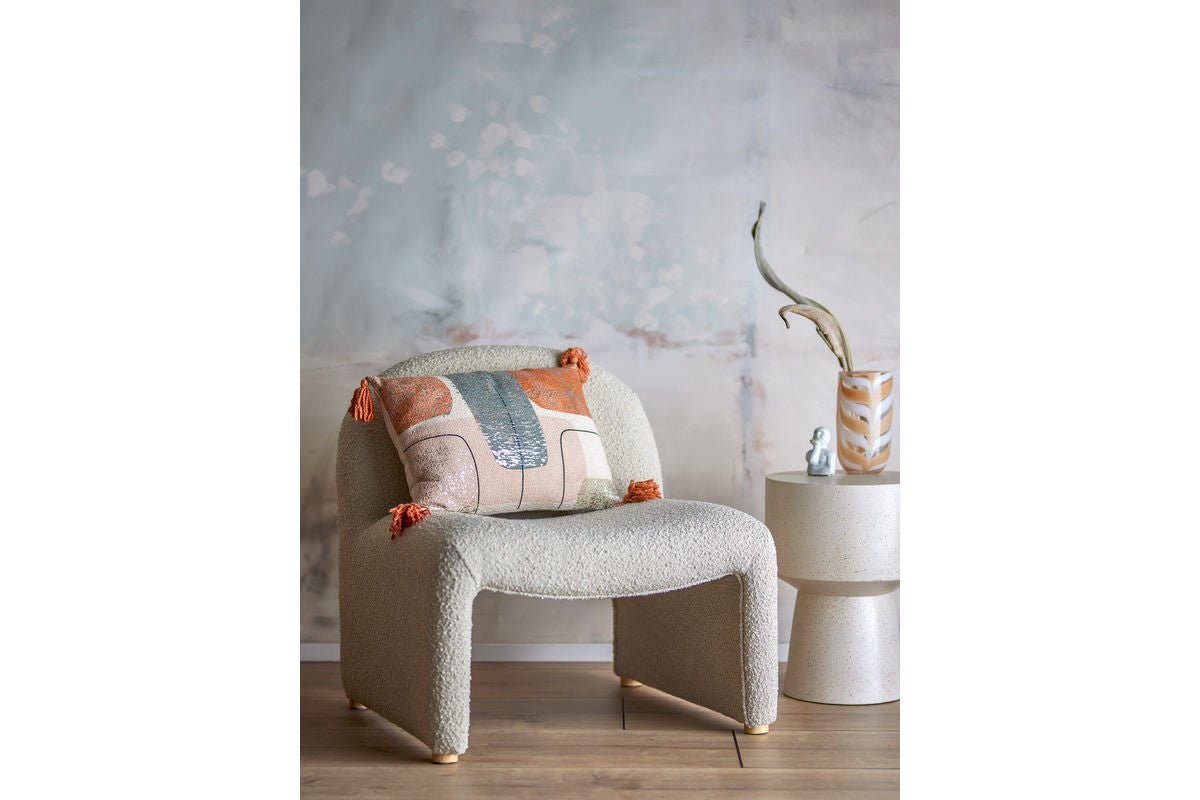 Sierkussen Girona – Printontwerp met kwastjes