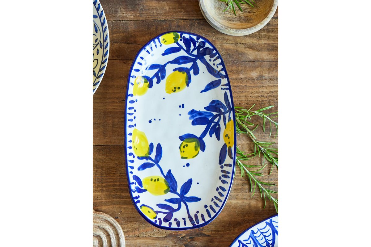 Serveerschaal Mavik - gemaakt van steengoed