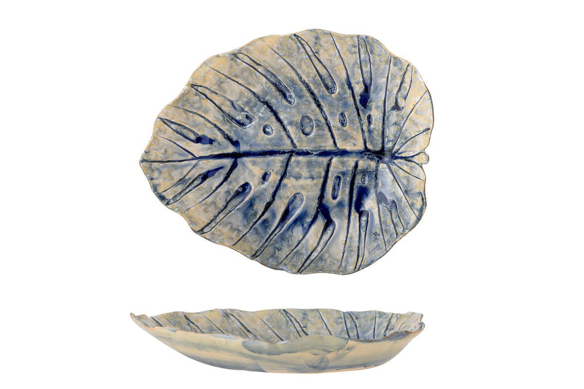 Serveerschaal Orya – van steengoed met reactieve glazuur