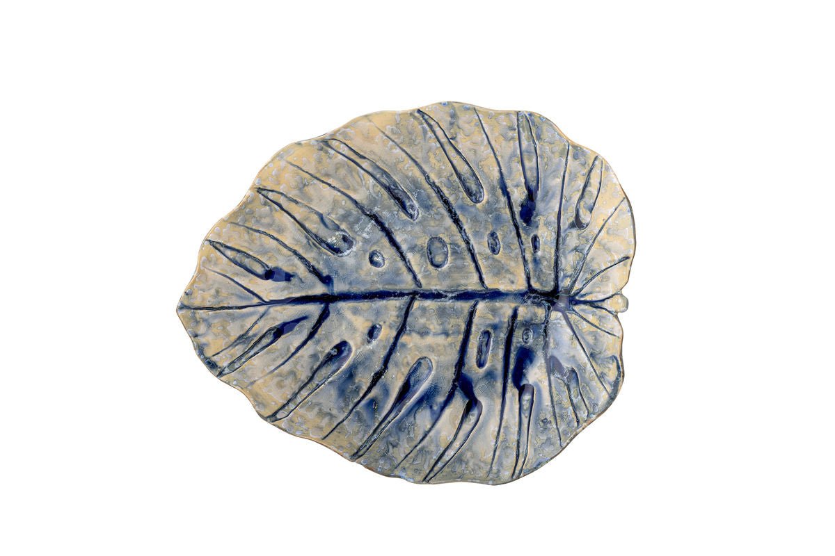 Serveerschaal Orya – van steengoed met reactieve glazuur