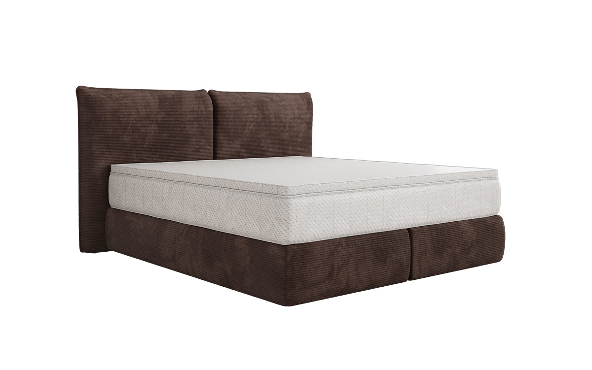 Boxspringbed Pillo in Ribstof